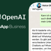ChatGPT und WhatsApp Chatbots
